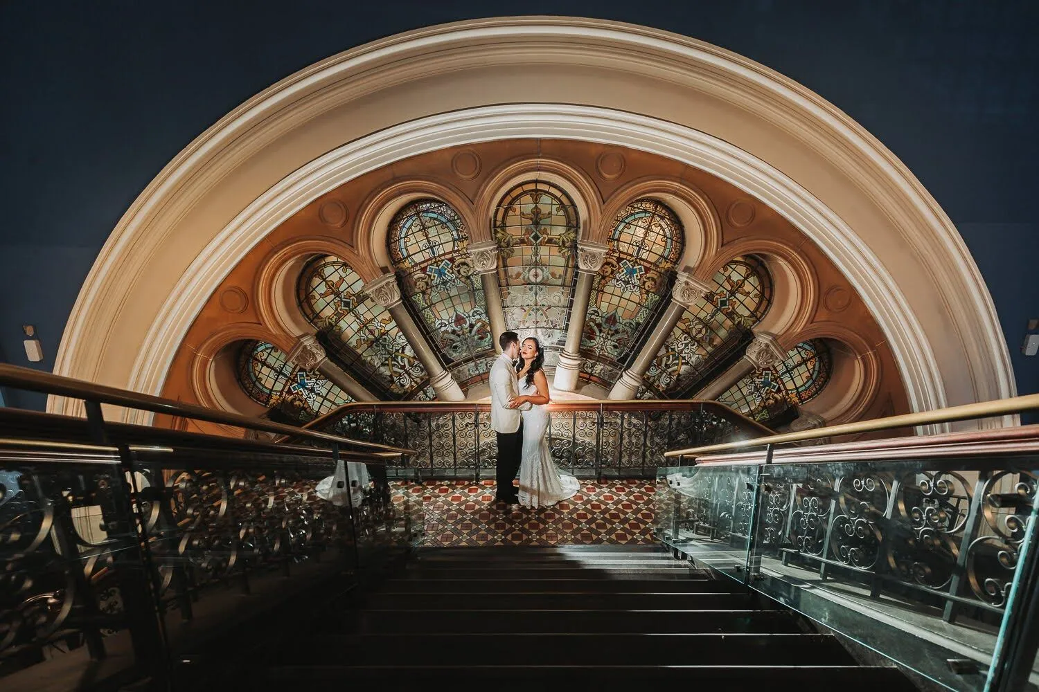 Wedding photograph from The Tea Room, QVB in Sydney CBD, NSW